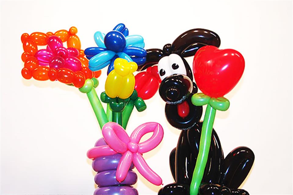 Balloon Dog Flowers Triki Fun