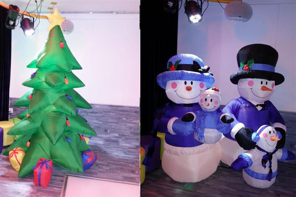Χριστουγεννιάτικες φουσκωτές φιγούρες από Triki Fun