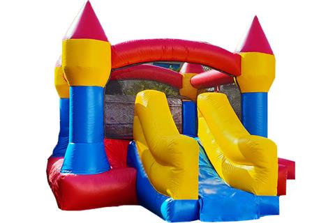 Inflatable with slide