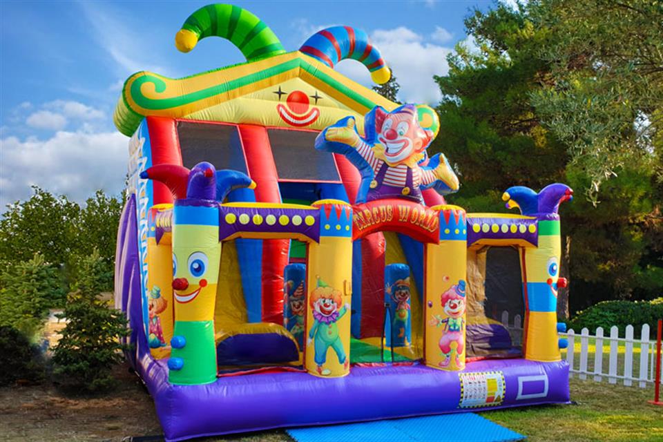 Double inflatable Slider Clowns - rentals by Air Game