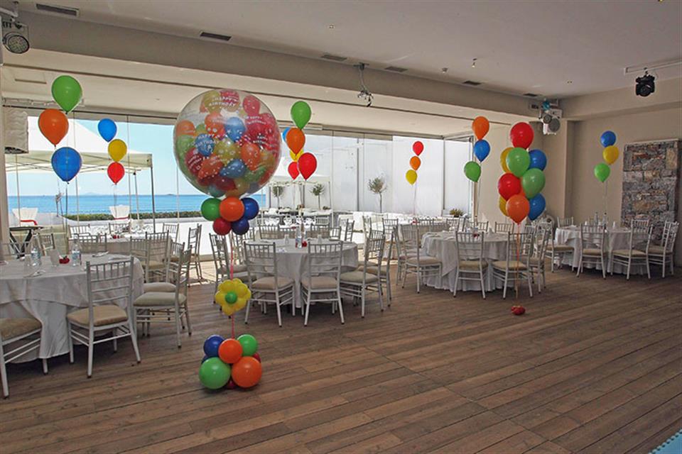 Διακόσμηση αίθουσας με μπαλόνια από Triki Fun
