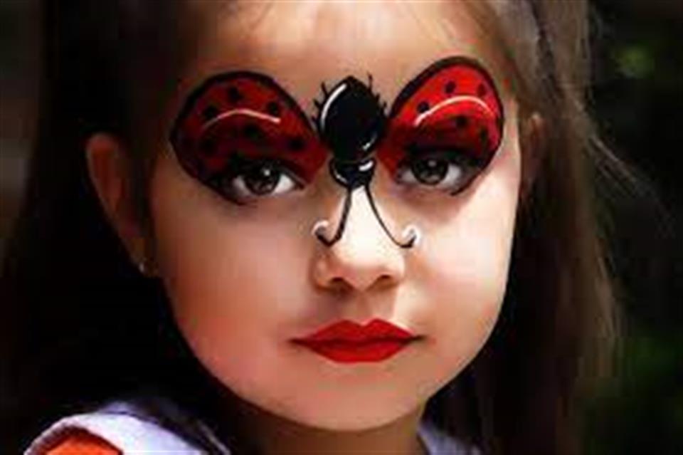 Ladybug childrens party face painting Triki Fun