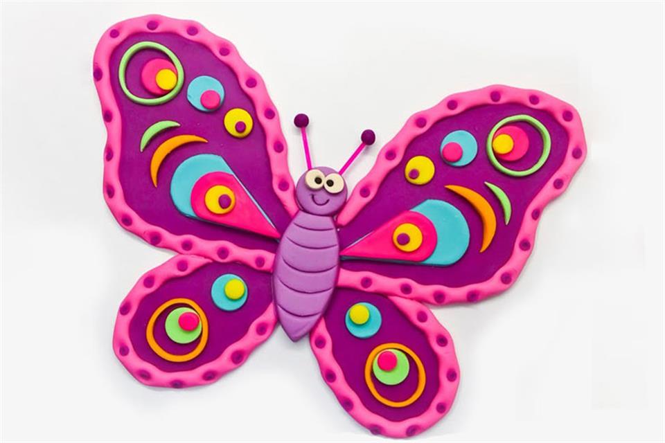 πεταλούδα από πλαστελίνη by Triki Fun